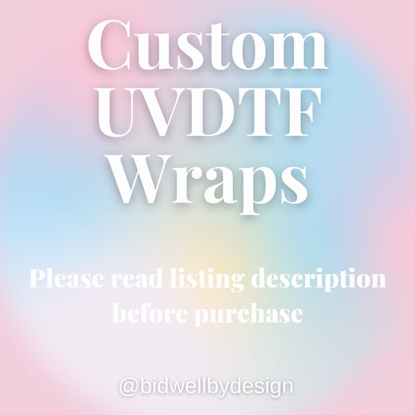 UV DTF Custom Glass Can Wrap, Personalized Cup Wrap, 16oz. & 20oz. Glass Can, Permanent Adhesive UV, Waterproof Ready to Apply