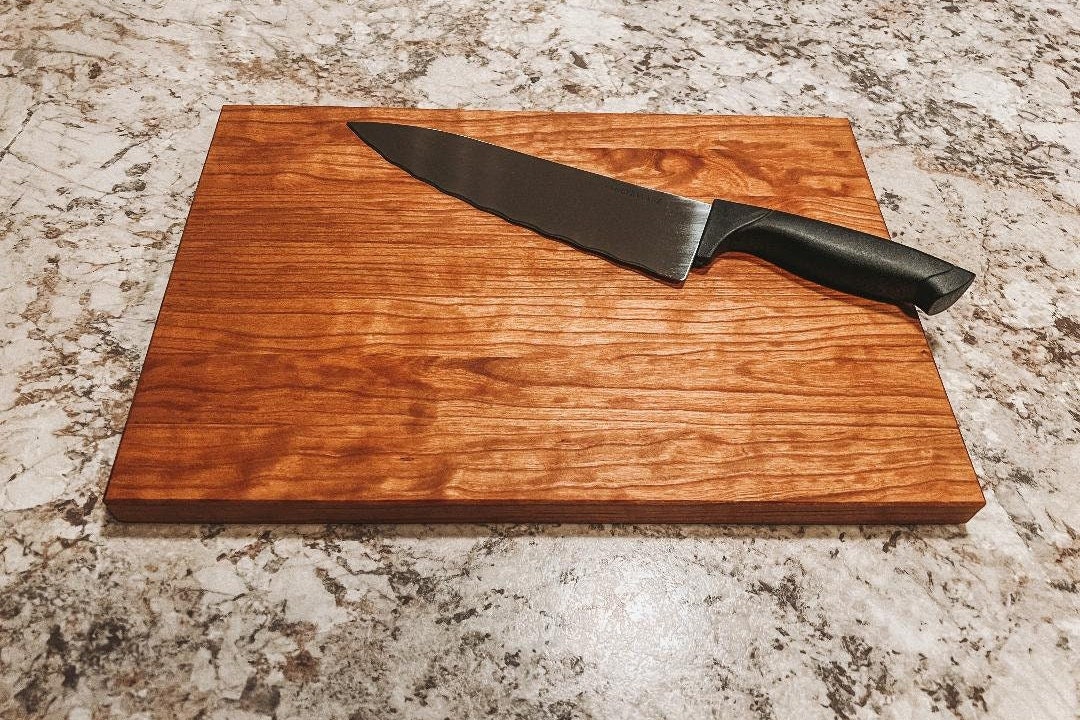 Cherry Wood Cutting Board Wooden Cutting Board Custom Etsy