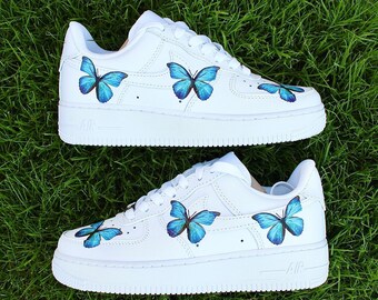 air force 1 blue butterfly