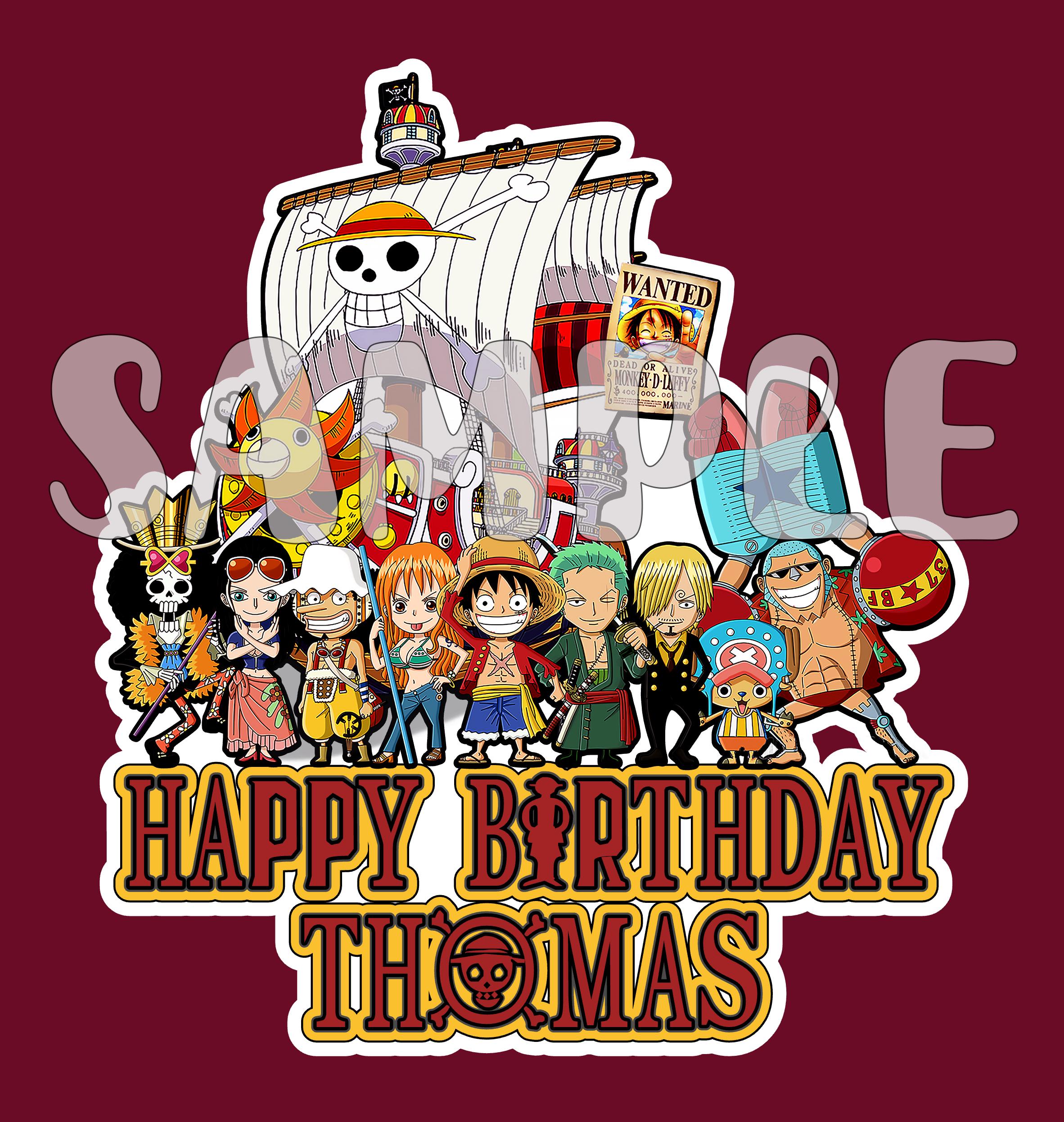 ワンピース ONEPIECE HAPPY BIRTHDAY ブロマイド 初回限定 ピンズ付き