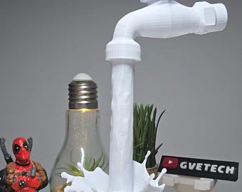Floating Tap mit Splash und Spill - 3D Gedruckt