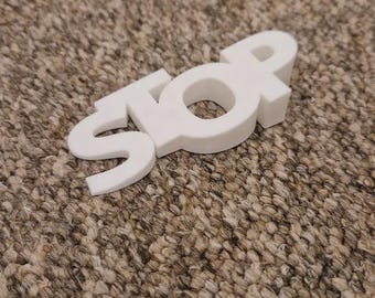 Stopp Türstopper STL-Datei - 3D druckbarer Türstopper (Instant Download)