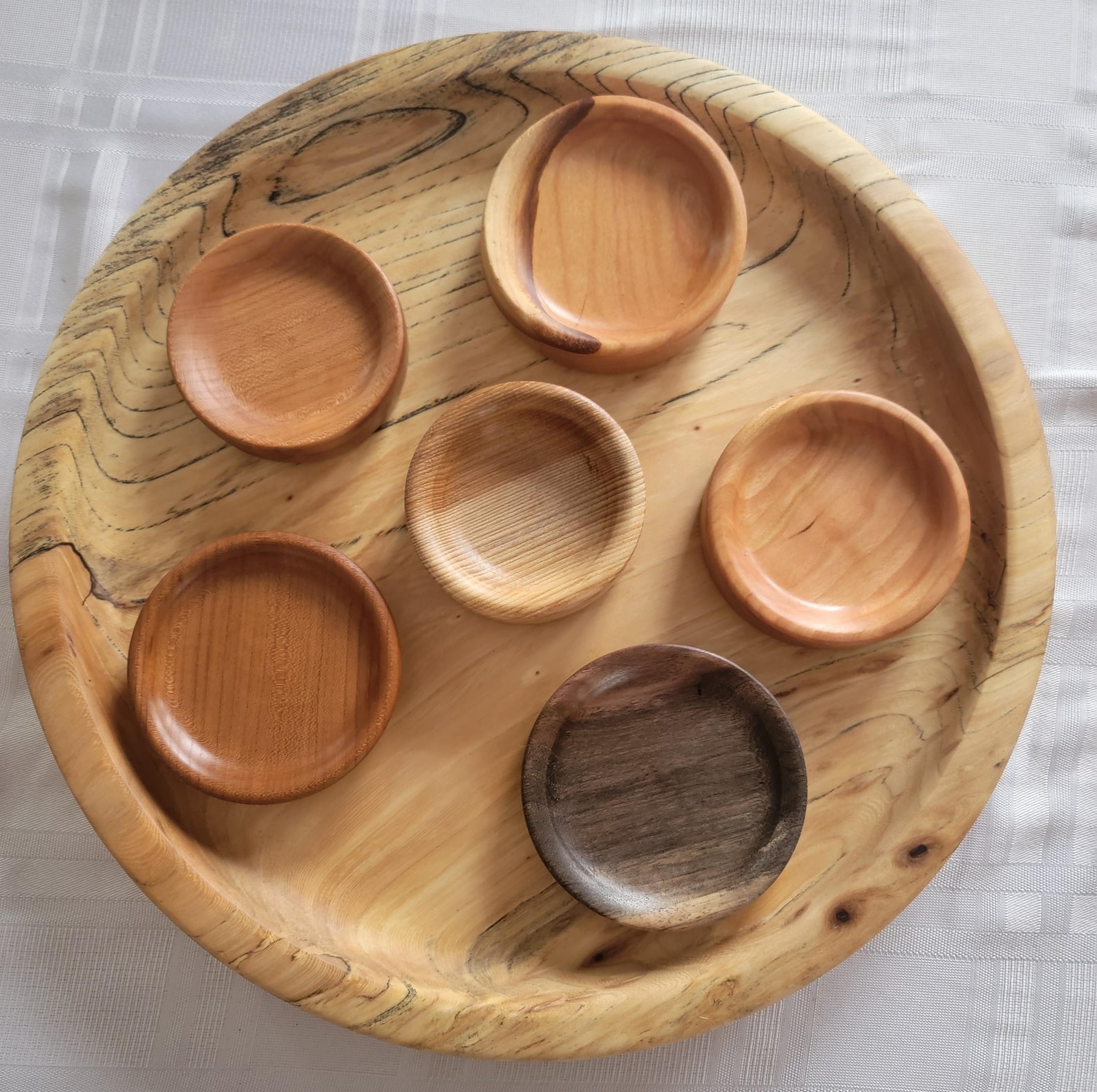 Wooden Seder Plate