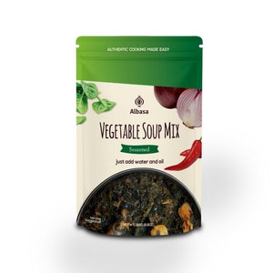 Vegetable Soup Mix (Edikaikong) 6.6oz. Authentic African. Ready-To- Cook. No Preservatives. No Fillers