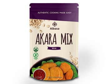 Mélange Akara, instantané (beignet de haricots) 13,5 oz, 100 % haricots. Il suffit d'ajouter de l'eau et de l'huile