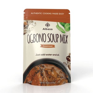 Ogbono Soup Mix, 8oz Authentic African. Ready-To-Cook. No Preservatives. No Fillers