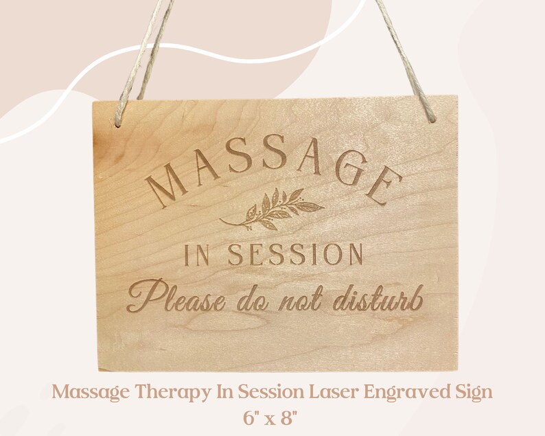 Engraved Massage in Session Sign Sign for Therapists Massage - Etsy