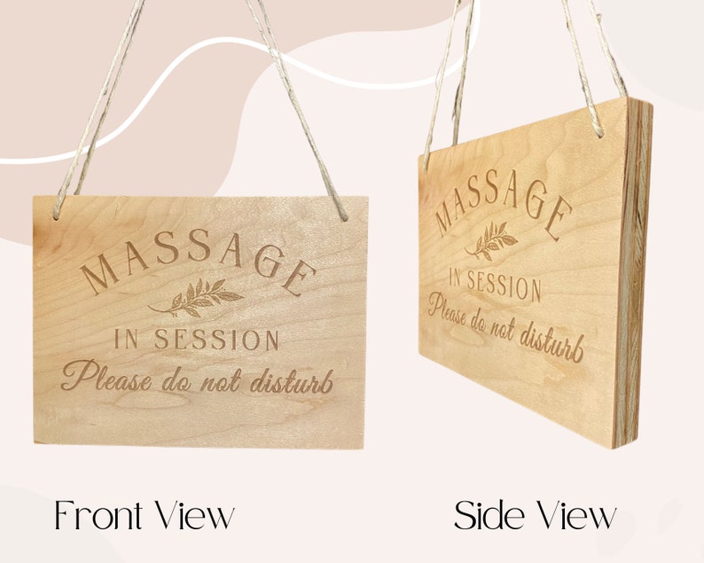 Engraved Massage in Session Sign Sign for Therapists Massage - Etsy