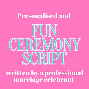 Wedding Celebrant Script, Fun Modern Wedding, Non-Religious Ceremony, Ceremony Script, Wedding Officiant, Wedding Ceremony Script, image 1