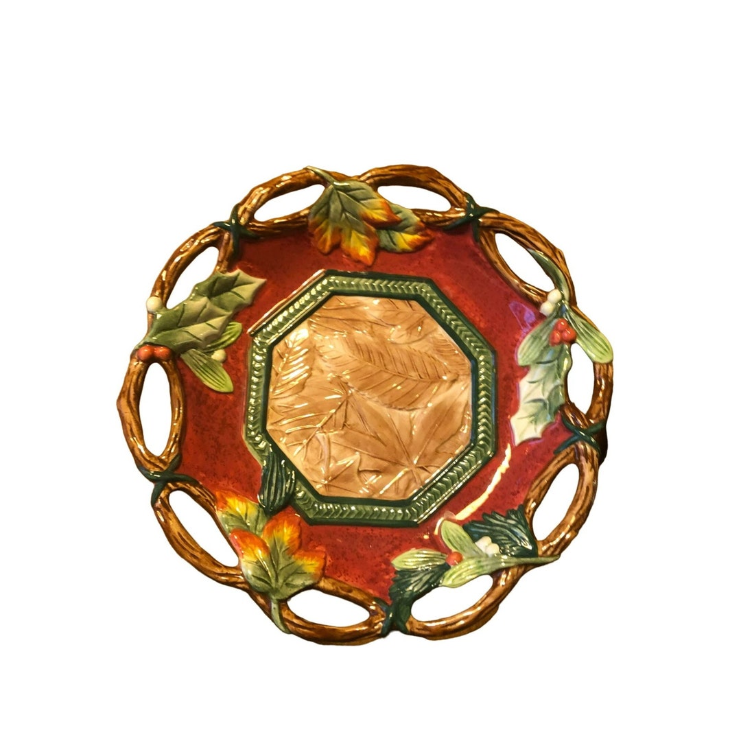 Candle Plate Fitz and Floyd Home Fragrance Potpourri Candle Etsy