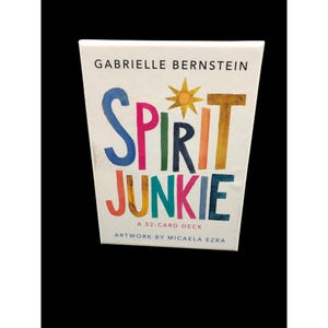 Baralho de Afirmação Gabrielle Bernstein Spirit Junkie com 52 Cartas Hay House, Arte de Micaela Ezra