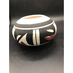Acoma Pueblo handgemachte Keramik Schüssel - 15,5 cm