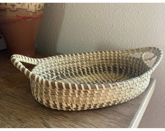 Gullah Sweetgrass Baskets Hand Woven 14.5in from The Lowcountry Carolinas