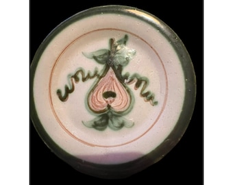 J B Taylor Ceramic Stoneware Louisville Pottery Plate Trinket Dish Candle Holder
