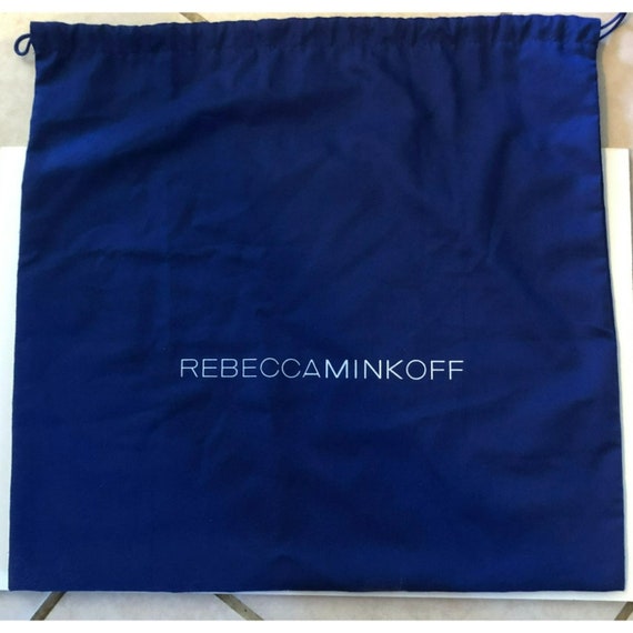 Rebecca Minkoff Large Dust Bag 15 X16 Blue With White Logo Etsy