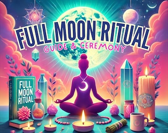 Full Moon Spiritual Ritual Guide PDF - Soul Spark Cafe Monthly Insights - Virtual Event on June 11 @ 8pm Central, 9 Eastern, 6 Pacific