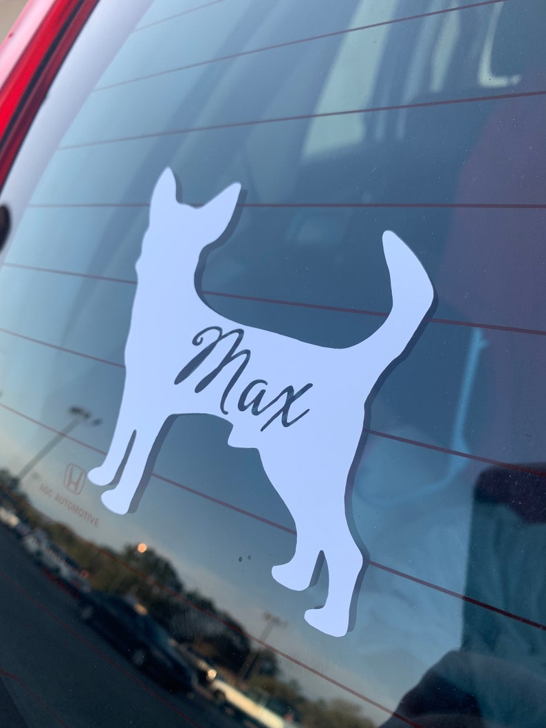 Custom Dog Decal With Name Sticker for Etsy