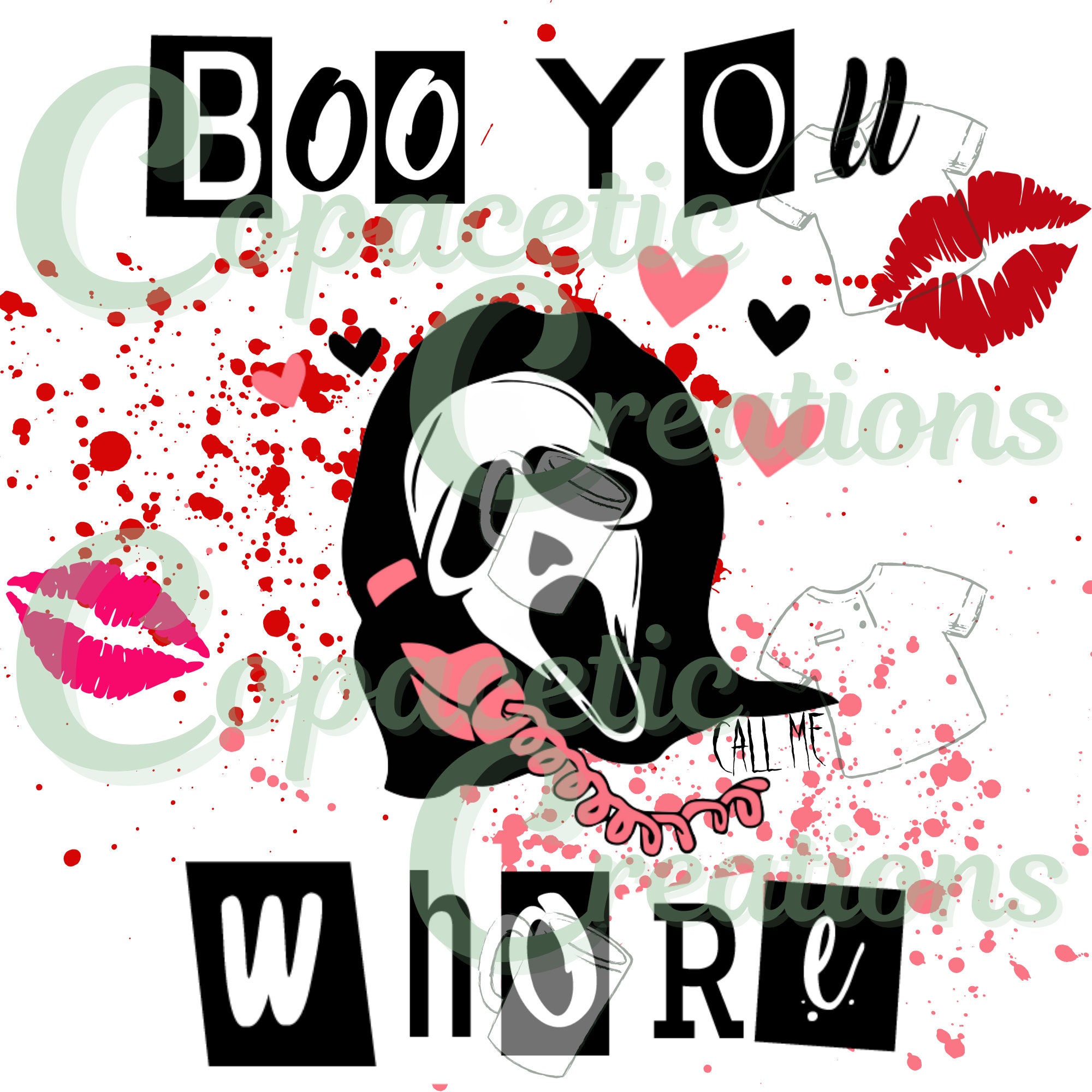 Boo You Whore Ghost Face + Mean Girls Mash-Up PNG JPG SVG –  Shantas-Workshop