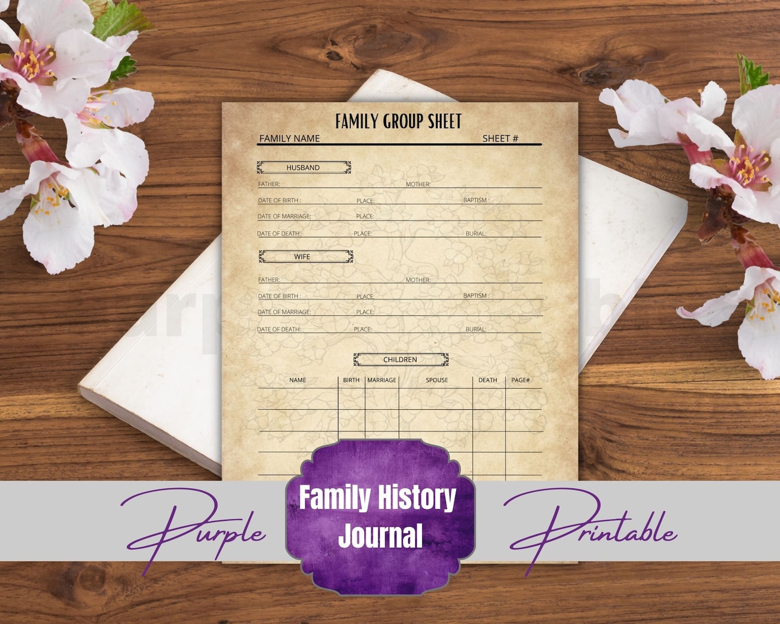 Family History Junk Journal Family Tree Kit Book Etsy UK