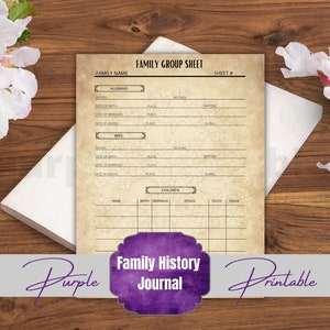 Family History Pages | Genealogy Sheets | Worksheets | Printable ...