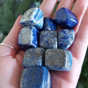 Lapis lazuli cubes, tumbled cubes, tumbles, Lapis lazuli, pocket crystals, metaphysical crystals, healing crystals, chakra crystals