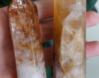 Golden healer towers, golden healer, towers, crystal towers, metaphysical, healing crystals, quartz crystals