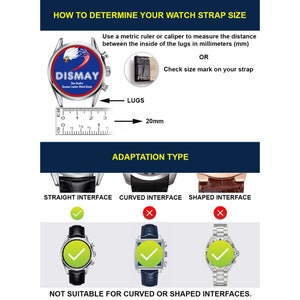 DISMAY 20mm Pelle Orologio Con Cinturino Per Formula 1 BT0714 Cinturino - Foto 12