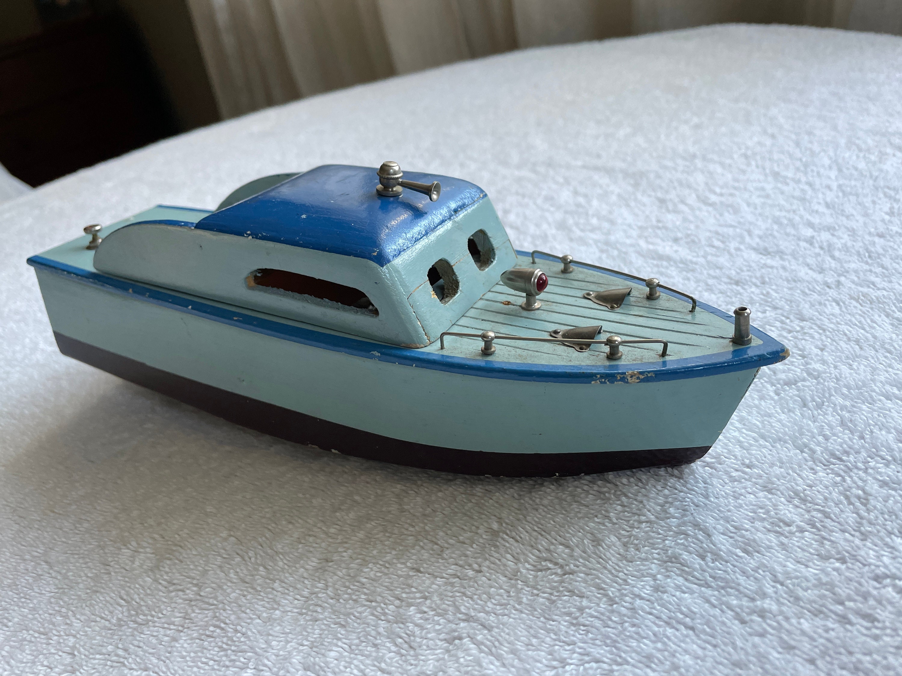 Antique wooden toy boats on sale