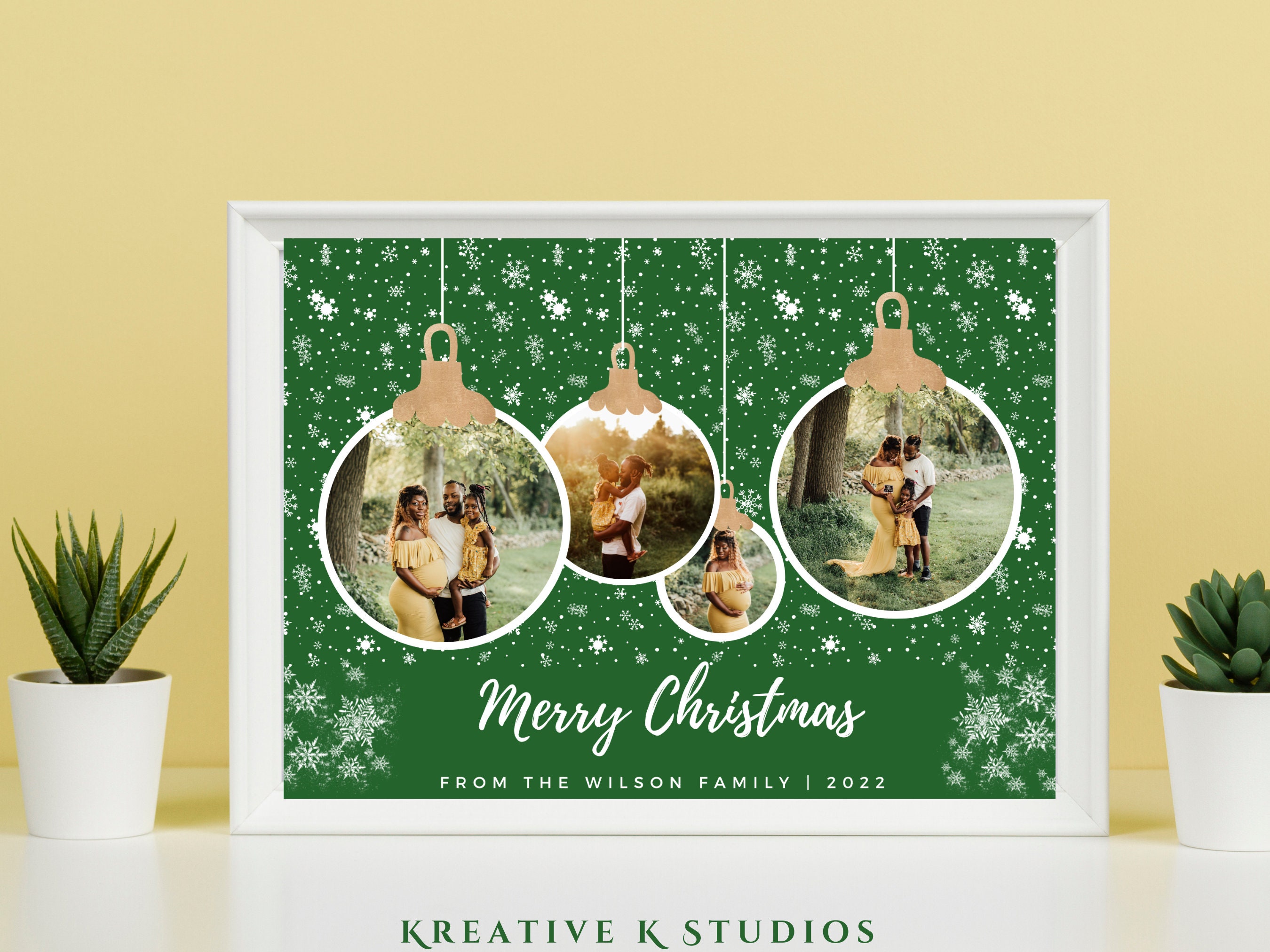 Customized Christmas Card Family Photo Holiday Card Etsy