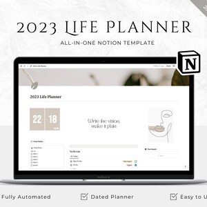 Notion Template Life Planner 2023 | All in One Template | Notion Dashboard | Ultimate Life Planner | Notion Planner |All in One Life Planner