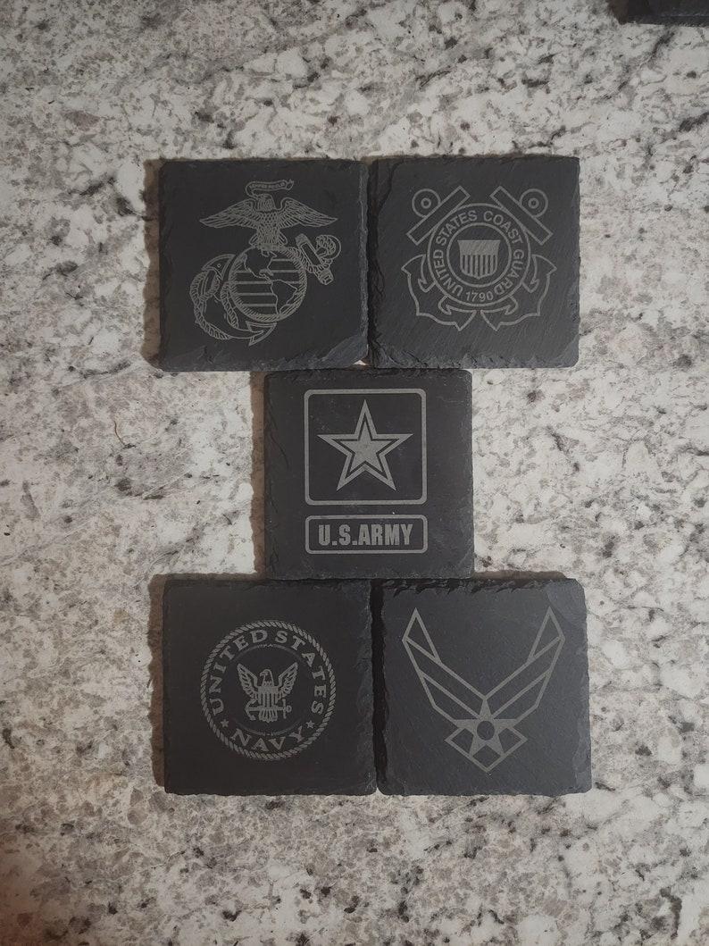 Armed Forces Coasters - Etsy