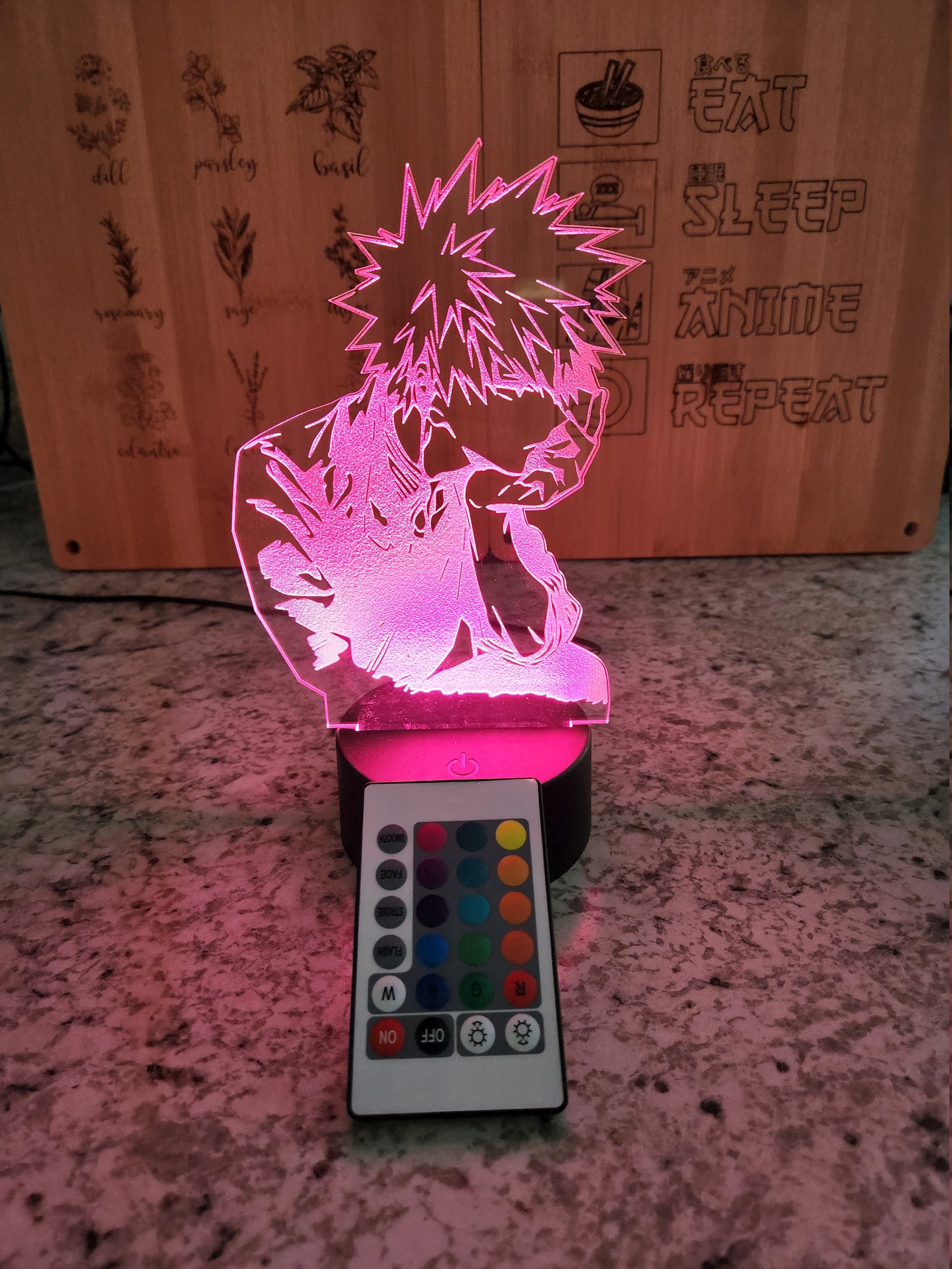 Buy 3D Acrylic Led Night Light Anime Demon Slayer Agatsuma Zenitsu Figure  for Kids Child Bedroom Decor Cool Kimetsu No Yaiba Lamp Gift ToyYou Need  to Remove The DoubleSided Protective Film Online