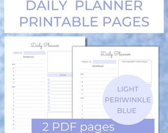 Daily printable planner template - Daily planner for binder- Planner inserts for Happy Planner - Planner inserts printable - Planner pages