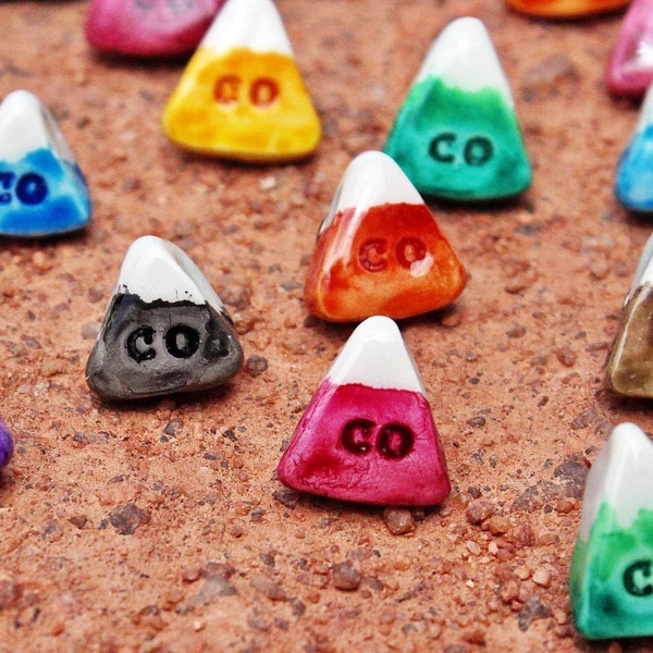 Colorful Colorado Mini Mountain Pins / Magnets