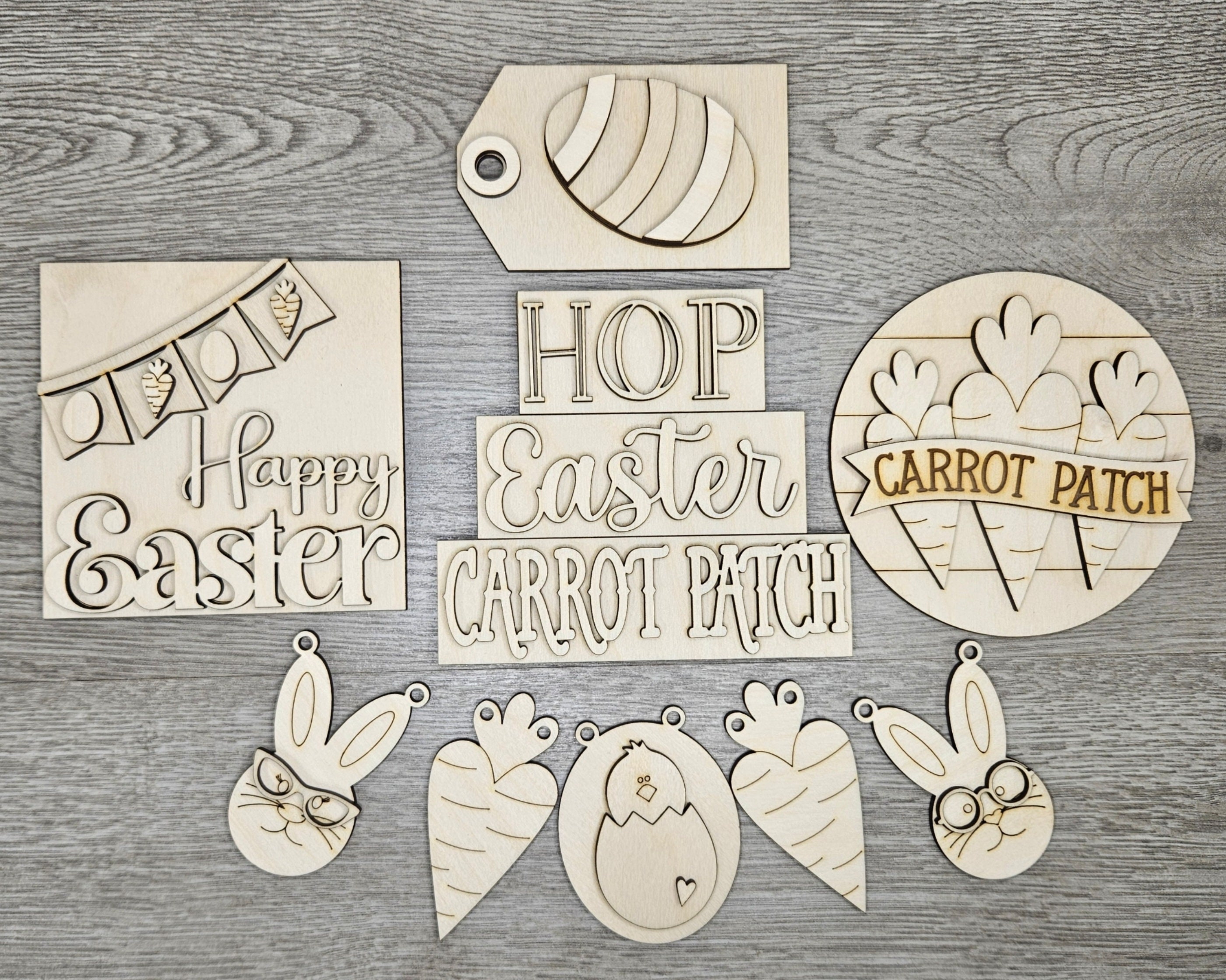 Easter Wood Block Easter Bunny Spring Crafts Easter Crafts Springtime DIY Craft Kits Paint Party