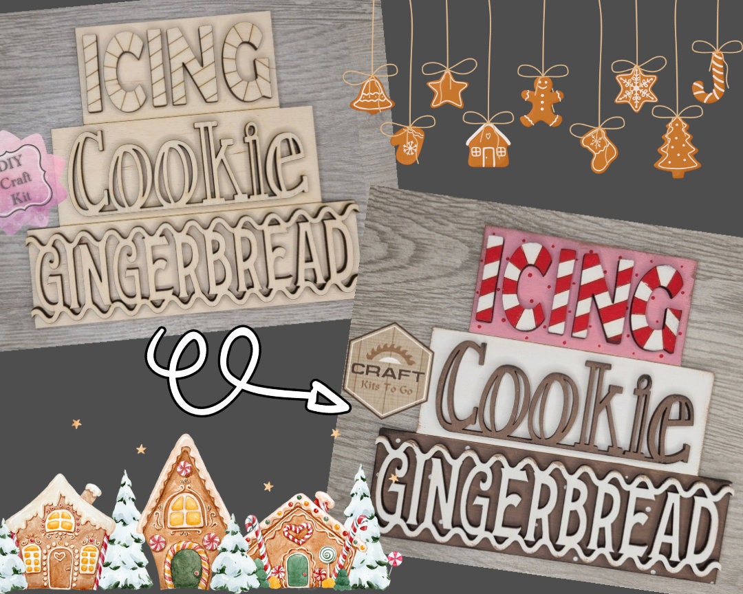 Gingerbread Cooking Stacker Christmas Cooking Craft Holiday - Etsy