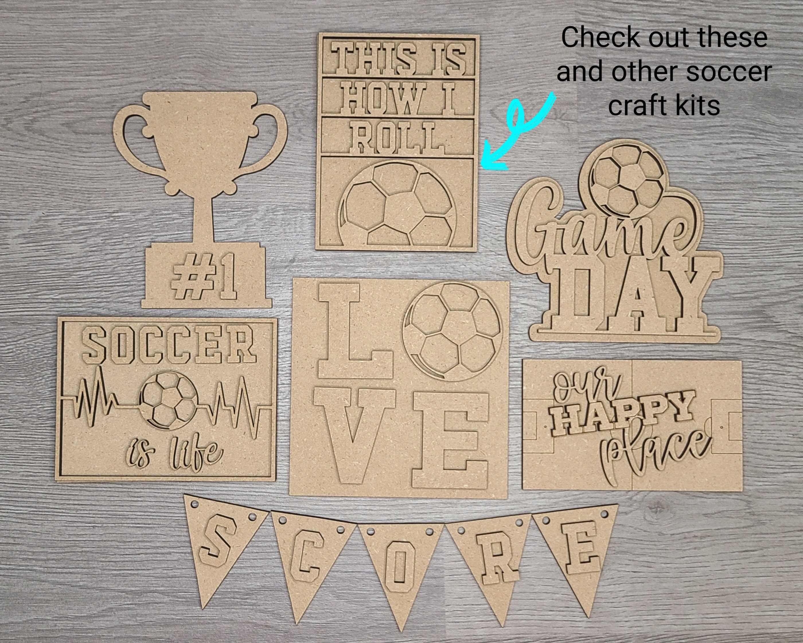 DIY Sports Wood Cutout Paint Kit  Soccer Baseball Football Basketball –  The Farmer's Wife WI