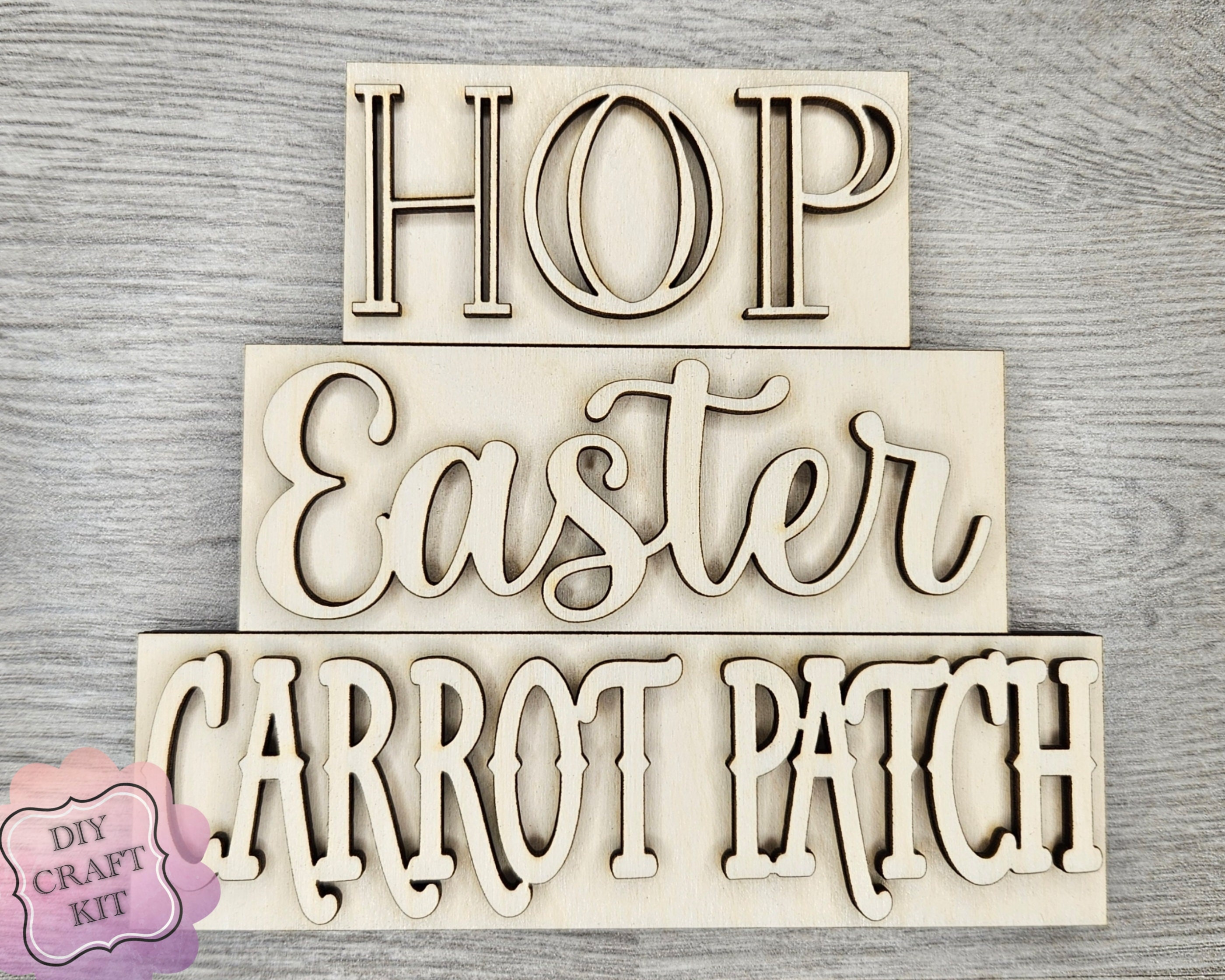Easter Wood Block Easter Bunny Spring Crafts Easter Crafts Springtime DIY Craft Kits Paint Party
