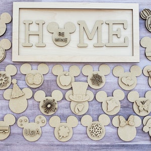 DIY Mouse Home Interchangeable Welcome Sign #2221