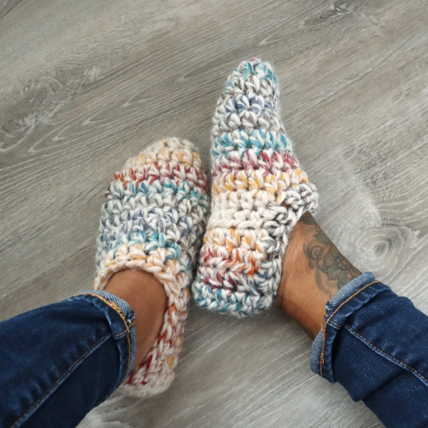 Crochet Adult socks; Adult booties; Adult slippers; Crochet Adult Slipper Socks