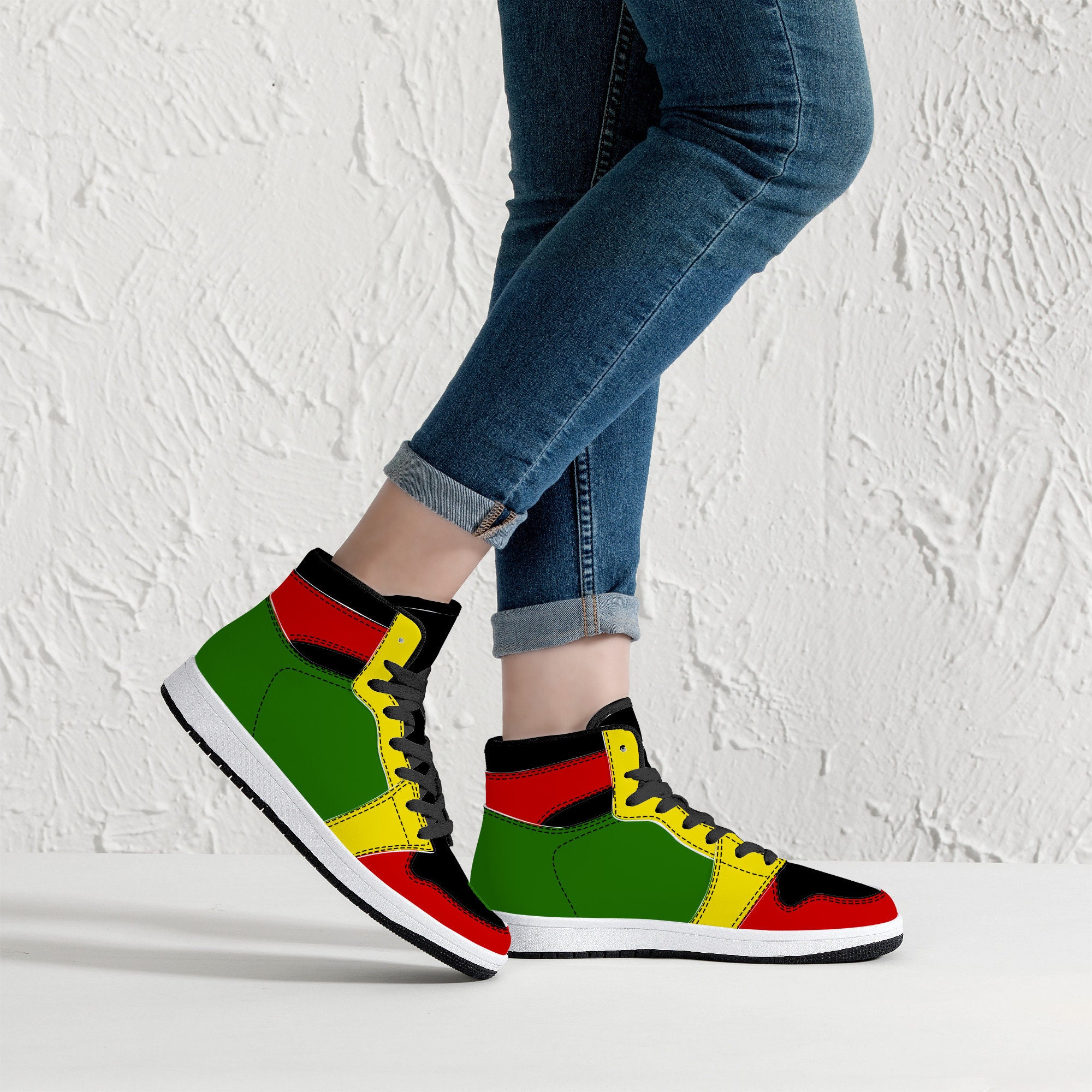 Jamaican hotsell color shoes