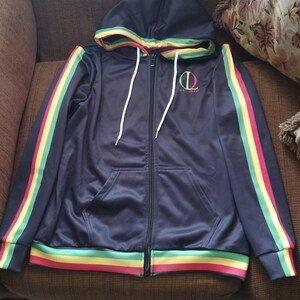 Rasta black Zip Hoodie