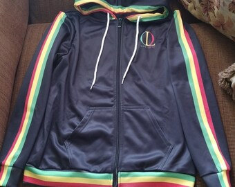 Rasta black Zip Hoodie