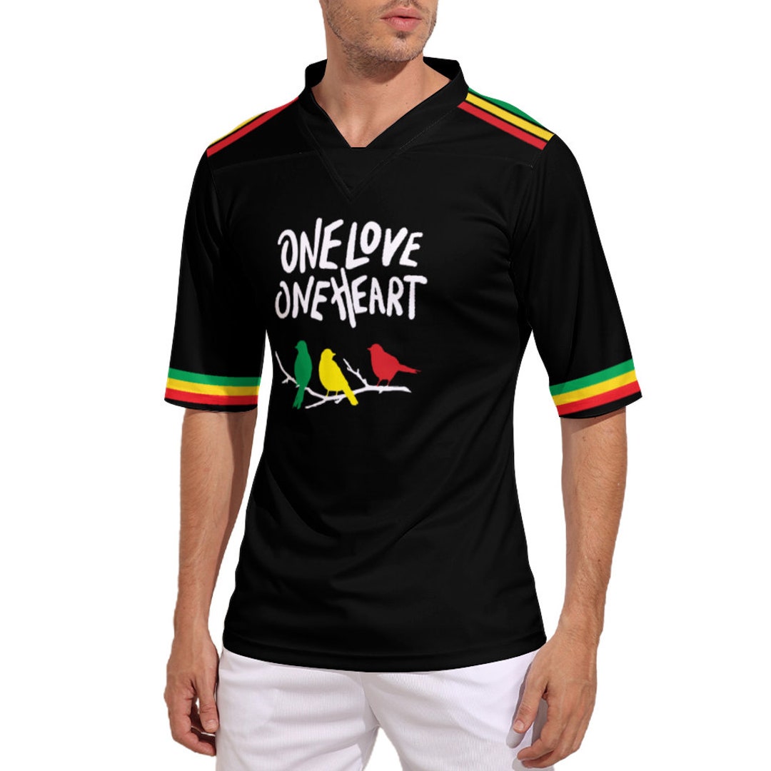 Custom Soccer Jersey Reggae Rasta One Love Etsy