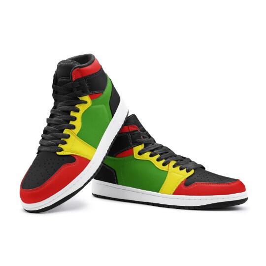 Jamaican Reggae Rasta Shoes Rasta Colors Lightweight Cool Etsy