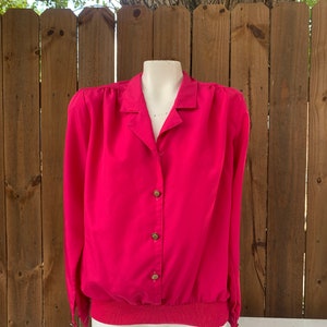 chemisier rose des années 90 Copy Cats Made in USA taille S/M Véritable chemisier vintage, années 90, rose, décontracté.