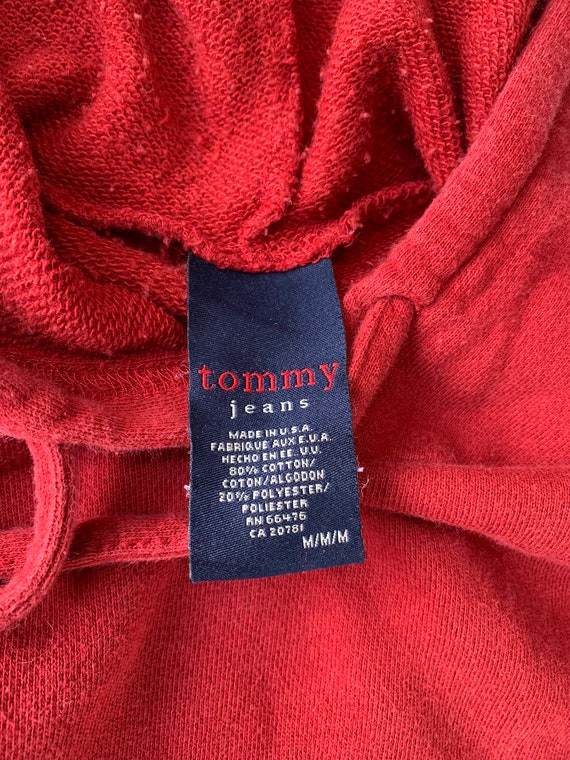 Y2K Vintage Tommy Hilfiger lightweight hoodie siz… - image 7