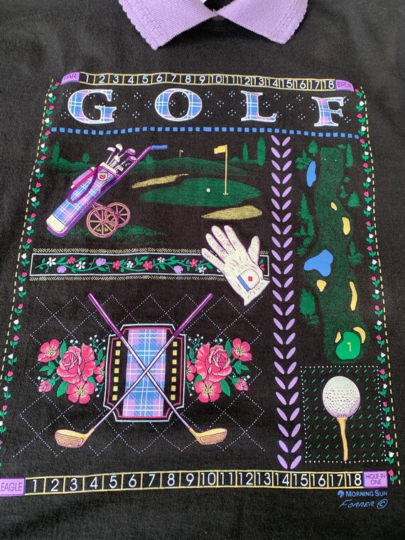 90s Vintage “Golf” Ladies Collared T-shirt size L… - image 7