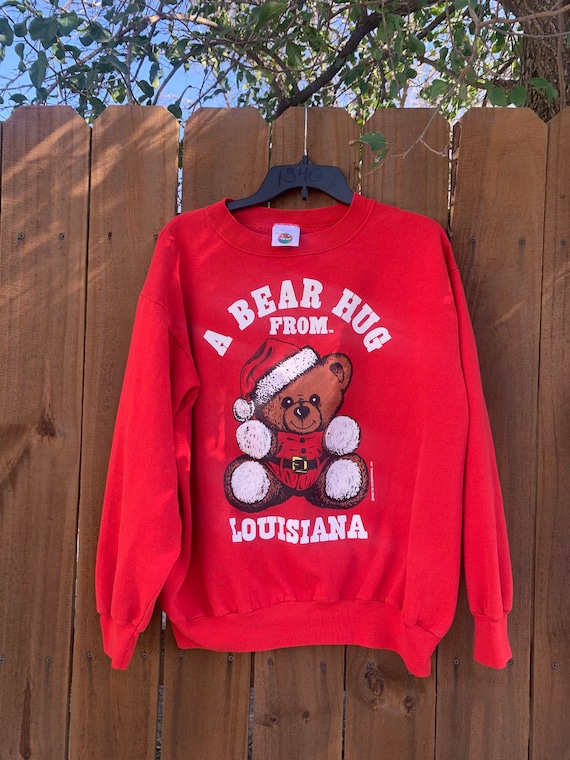 Vintage 90’s “A Bear hug from Louisiana” Christmas