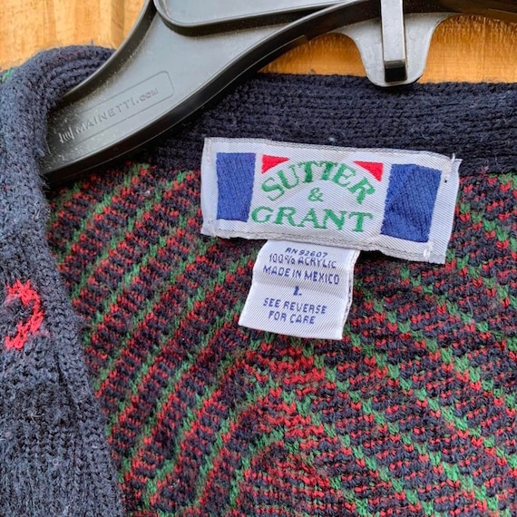 Vintage Sutter Grant Men's Cardigan Sweater Size Large. - Etsy